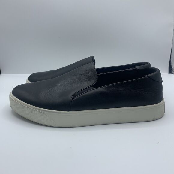 Cole Haan Women's Spectator Leather Slip-On Sneakers Shoes Grandseries Black 8 B - Picture 1 of 8